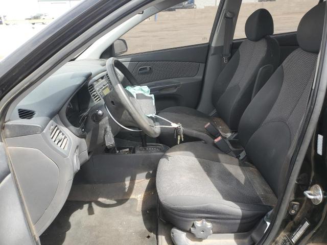 KNADE223896477420 - 2009 KIA RIO BASE BLACK photo 7