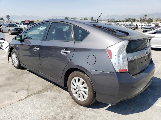 JTDKN3DP0E3053824 - 2014 TOYOTA PRIUS PLUG GRAY photo 2