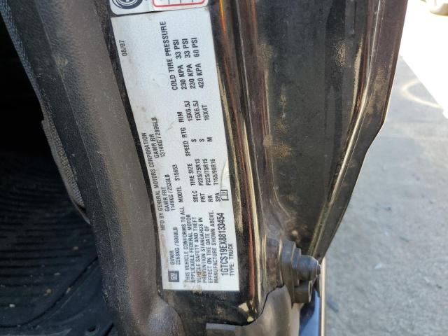 1GTCS19EX88133454 - 2008 GMC CANYON BLACK photo 12