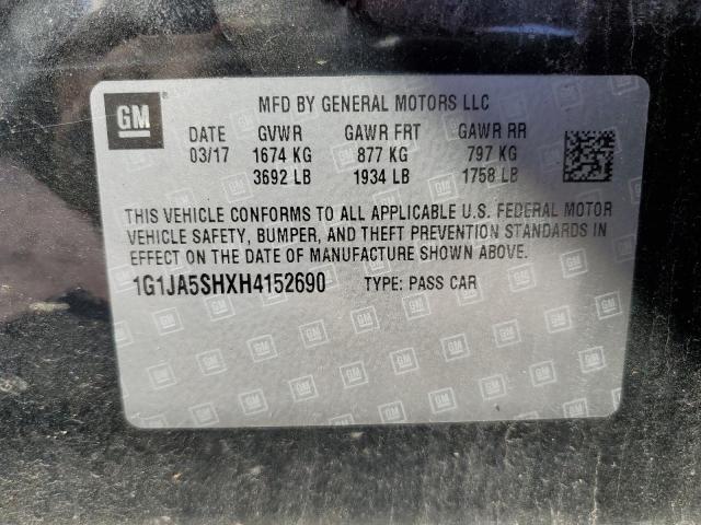 1G1JA5SHXH4152690 - 2017 CHEVROLET SONIC LS 黑色 照片 13