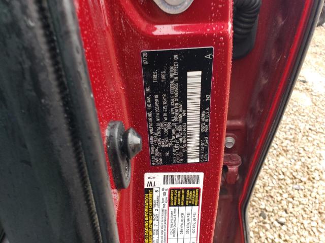 5TDGZRBH9LS518363 - 2020 TOYOTA HIGHLANDER XLE Կարմիր լուսանկար 13