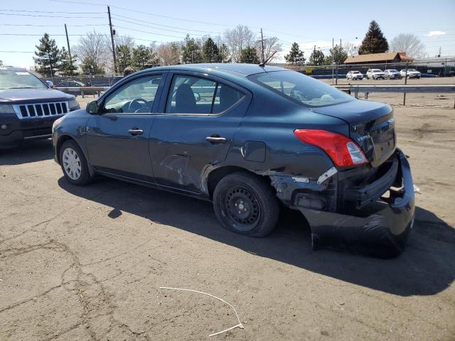 3N1CN7AP7FL839497 - 2015 NISSAN VERSA S BLUE photo 2