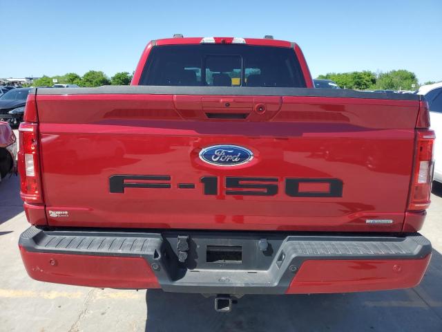 1FTFW1E88MKE97242 - 2021 FORD F150 SUPERCREW RED photo 6