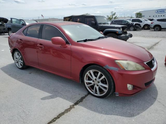 JTHBK262365011706 - 2006 LEXUS IS 250 RED photo 4