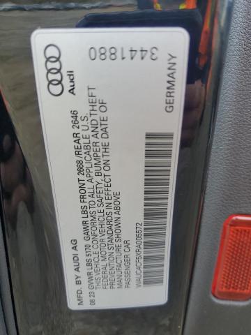 WAUC4CF5XRA005572 - 2024 AUDI S5 PREMIUM PLUS 黑色 照片 12