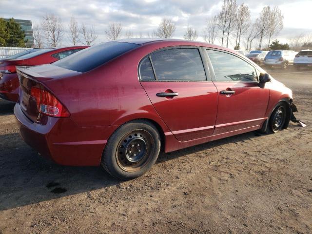 2HGFA16298H015787 - 2008 HONDA CIVIC DX RED photo 3