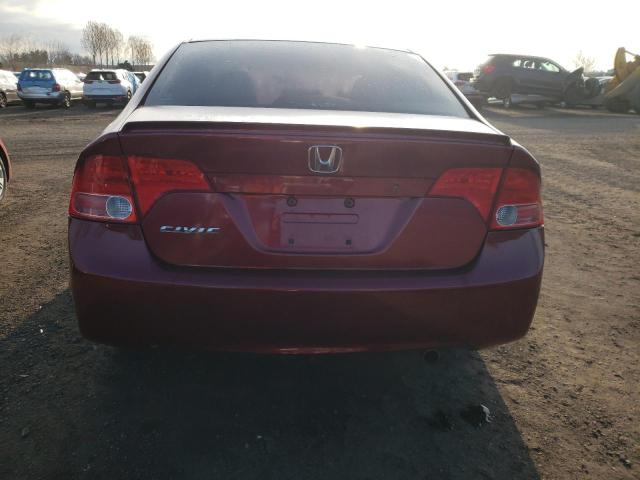 2HGFA16298H015787 - 2008 HONDA CIVIC DX RED photo 6