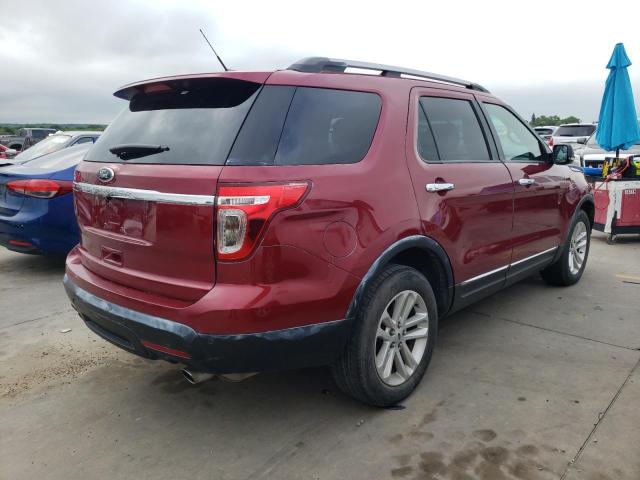 1FM5K7D87EGA46119 - 2014 FORD EXPLORER XLT RED photo 3