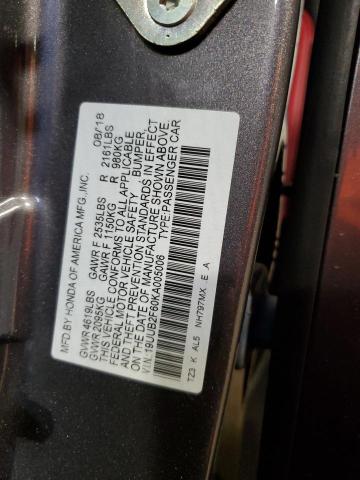 19UUB2F60KA005006 - 2019 ACURA TLX TECHNOLOGY SILVER photo 12