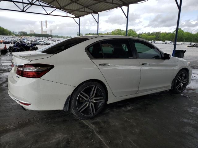 1HGCR2F54GA214464 - 2016 HONDA ACCORD SPORT WHITE photo 3