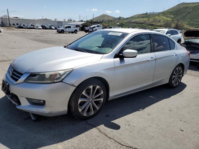 1HGCR2F5XEA256490 - 2014 HONDA ACCORD SPORT SILVER photo 1