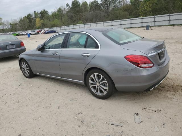 WDDWF4JB4GR157509 - 2016 MERCEDES-BENZ C 300 GRAY photo 2