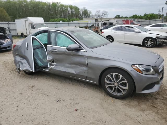 WDDWF4JB4GR157509 - 2016 MERCEDES-BENZ C 300 GRAY photo 4