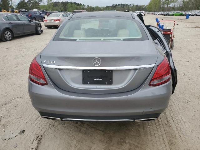 WDDWF4JB4GR157509 - 2016 MERCEDES-BENZ C 300 GRAY photo 6