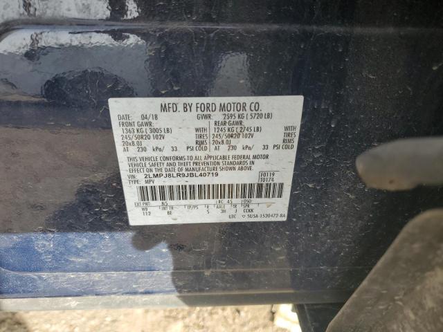 2LMPJ8LR9JBL40719 - 2018 LINCOLN MKX RESERVE أزرق صورة 12