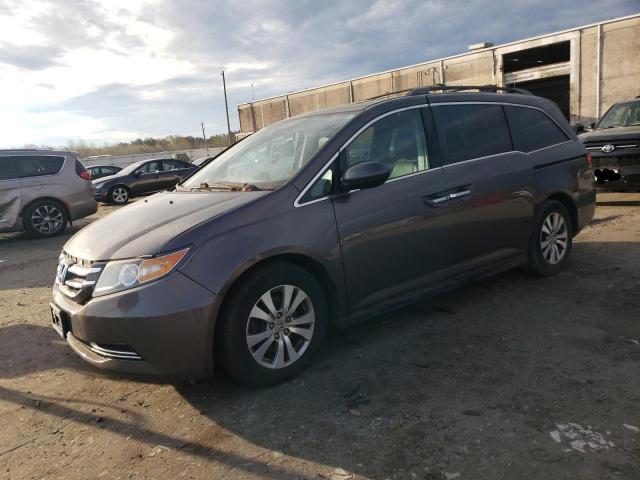 5FNRL5H66EB092390 - 2014 HONDA ODYSSEY EXL GRAY photo 1