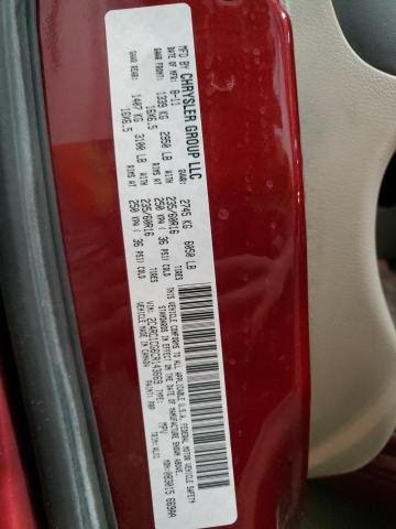 2C4RC1CG6CR143669 - 2012 CHRYSLER TOWN & COU TOURING L RED photo 13