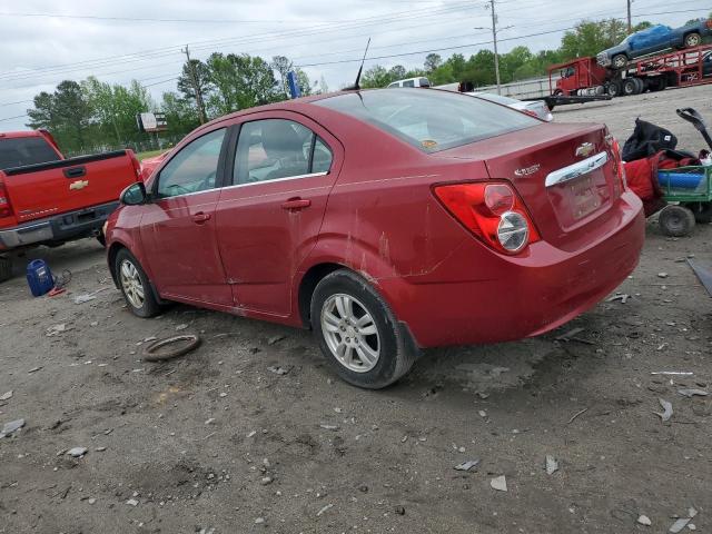 1G1JC5SH9D4120141 - 2013 CHEVROLET SONIC LT BURGUNDY photo 2