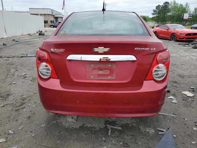 1G1JC5SH9D4120141 - 2013 CHEVROLET SONIC LT BURGUNDY photo 6