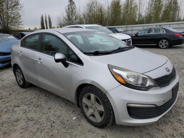 KNADM4A30H6011396 - 2017 KIA RIO LX SILVER photo 4