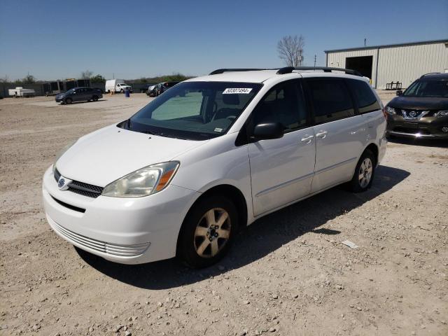 5TDZA23CX4S202630 - 2004 TOYOTA SIENNA CE WHITE photo 1