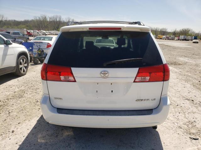 5TDZA23CX4S202630 - 2004 TOYOTA SIENNA CE WHITE photo 6