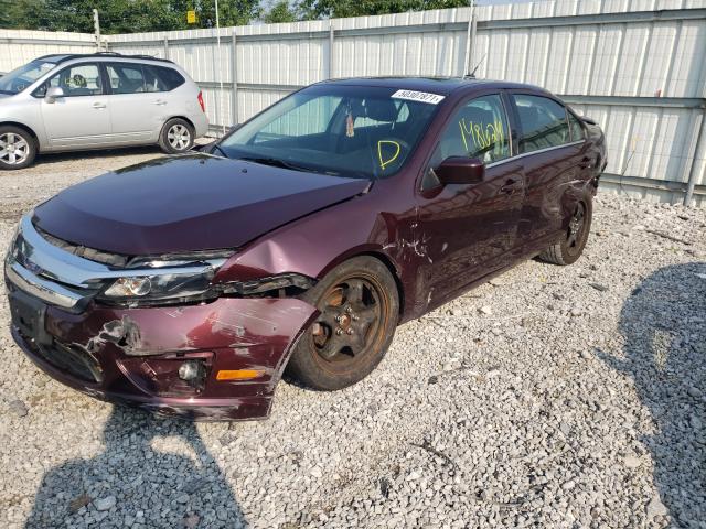 3FAHP0HA8BR254592 - 2011 FORD FUSION SE BURGUNDY photo 9