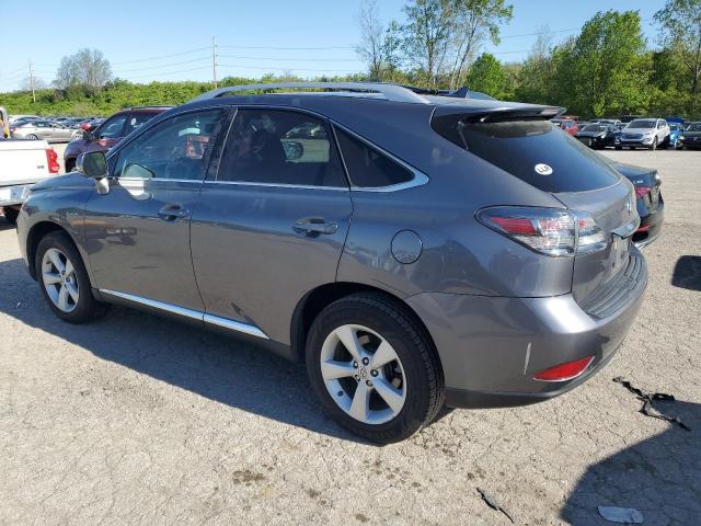 2T2ZK1BA0CC081276 - 2012 LEXUS RX 350 GRAY photo 2