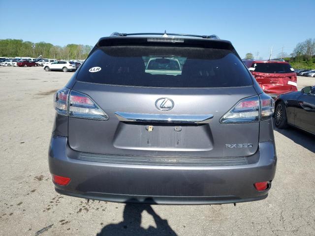 2T2ZK1BA0CC081276 - 2012 LEXUS RX 350 GRAY photo 6