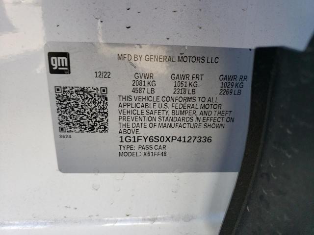 1G1FY6S0XP4127336 - 2023 CHEVROLET BOLT EUV LT WHITE photo 13