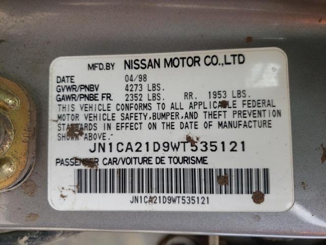 JN1CA21D9WT535121 - 1998 NISSAN MAXIMA GLE TAN photo 10