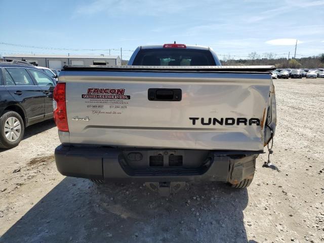 5TFCY5F19MX027469 - 2021 TOYOTA TUNDRA DOUBLE CAB SR/SR5 SILVER photo 6