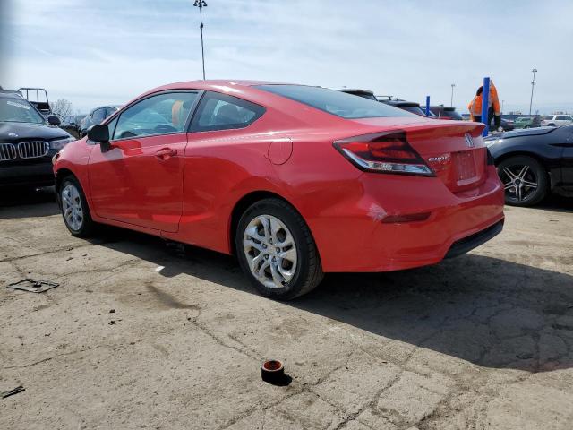 2HGFG3B57EH500144 - 2014 HONDA CIVIC LX RED photo 2