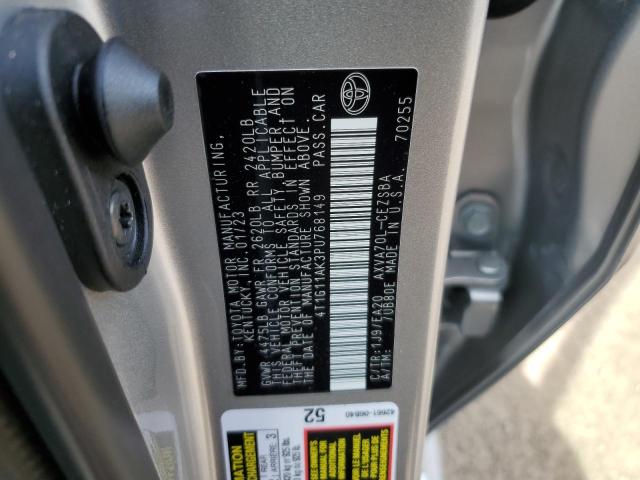 4T1G11AK3PU768149 - 2023 TOYOTA CAMRY SE NIGHT SHADE SILVER photo 12