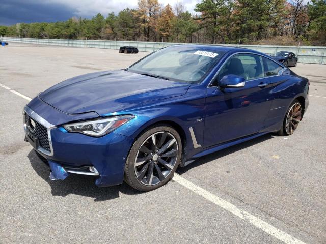 JN1EV7EL4HM552434 - 2017 INFINITI Q60 PREMIUM BLUE photo 1