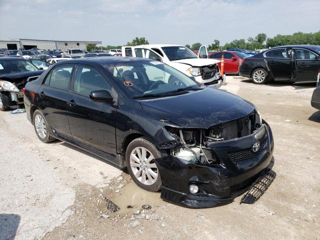 1NXBU4EE7AZ249944 - 2010 TOYOTA COROLLA BASE BLACK photo 1