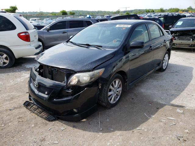 1NXBU4EE7AZ249944 - 2010 TOYOTA COROLLA BASE BLACK photo 2