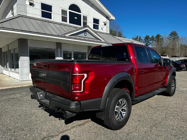 1FTFW1RG2HFB84638 - 2017 FORD F150 RAPTOR RED photo 4