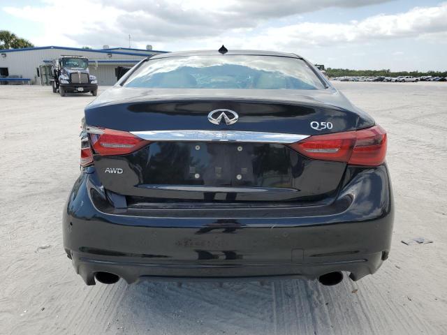 JN1EV7AR6JM434336 - 2018 INFINITI Q50 LUXE BLACK photo 6