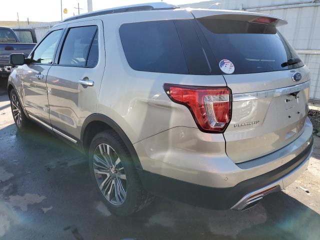 1FM5K8HT1HGC21246 - 2017 FORD EXPLORER PLATINUM TAN photo 2