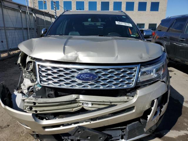 1FM5K8HT1HGC21246 - 2017 FORD EXPLORER PLATINUM TAN photo 5