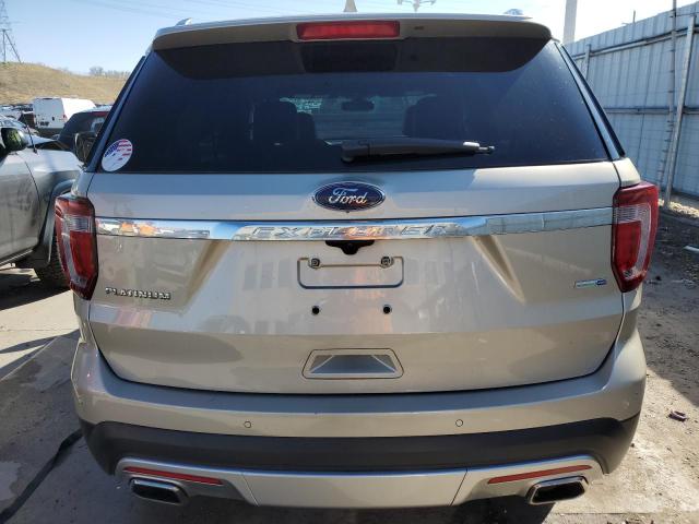 1FM5K8HT1HGC21246 - 2017 FORD EXPLORER PLATINUM TAN photo 6