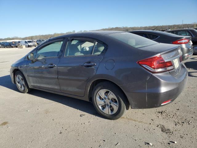 19XFB2E57FE060202 - 2015 HONDA CIVIC LX GRAY photo 2