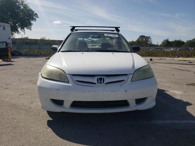 2HGES16584H519681 - 2004 HONDA CIVIC LX WHITE photo 5