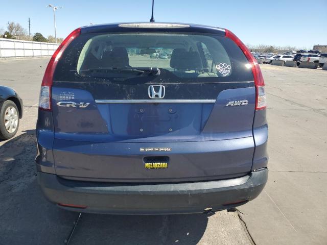 2HKRM4H33DH616446 - 2013 HONDA CR-V LX BLUE photo 6