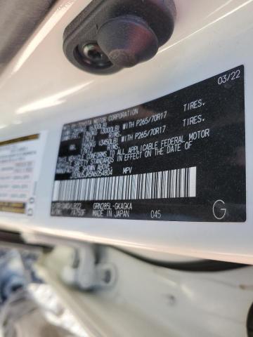 JTENU5JR5N6054804 - 2022 TOYOTA 4RUNNER SR5/SR5 PREMIUM 白色 照片 13