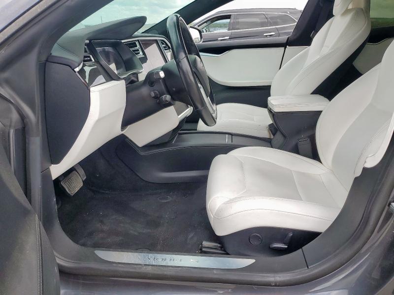 5YJSA1E27HF185098 - 2017 TESLA MODEL S GRAY photo 7
