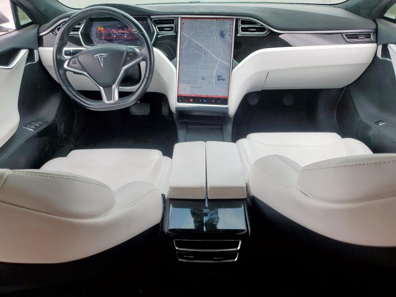 5YJSA1E27HF185098 - 2017 TESLA MODEL S GRAY photo 8