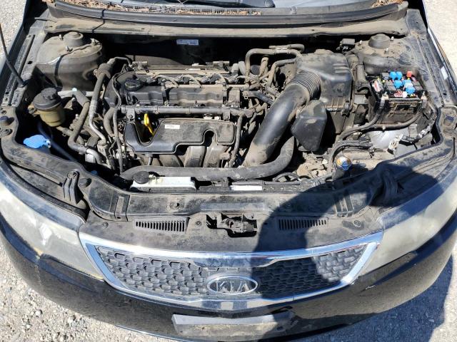 KNAFU4A25B5357182 - 2011 KIA FORTE EX BLACK photo 11