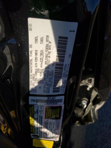 5TFRY5F13MX280829 - 2021 TOYOTA TUNDRA DOUBLE CAB SR/SR5 BLACK photo 12